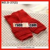 Winter jewelry women red acrylic beauty fingerless sports gloves