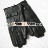 Buckle Wrist Custom Leather Man Gloves
