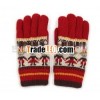 adult winter jacquard manmade thinsulate knitted gloves