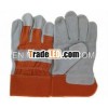 Natural Split Cowhide leather gloves