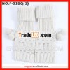 Winter ladies driving long fingerless mitten with pompon female gloves