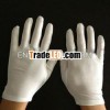 Cheap white poly inspector gloves