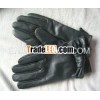 HM240 Fashion women leather glove with cashmere lining