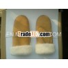 Warm Ladies Sheepskin Leather Winter Mittens Customized