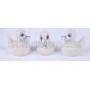 3 Pair of White Duck