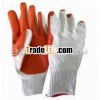 10G durable cotton knitted with latex coated working glove