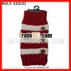 Women no finger button knit glove