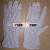 Sewn PVC Dots Cotton Polyester fourchette gloves