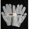 elastic cuff high quality cotton string knit gloves