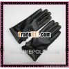 V161 wholesale cheap black PU leather gloves for touching screen