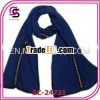 2013 winter kintted scarf with metal chain