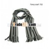 fashion man's strip winter scarf with tassels