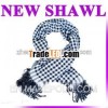 2013 fashion stripe jacquard kashmir wool shawl