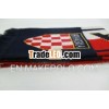 100% acrylic knitted jacquard football scarf