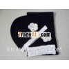 Fashion winter hat and scarf set