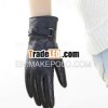 Classic Style, High Quality, Lambskin Black Winter Warm Gloves