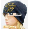new items for 2013, 100% acrylic jacquard knit beanie with embroidery logo