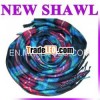 shanghai new fashion jacquard lattice kashmir shawl