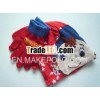 70% acrylic and 30% nylon children beanie hat and gloves