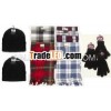 Beanie Hats,  Black Gloves,  and Checkered Scarves