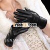 L090NN, BLACK, New Style Ladies Lambskin Leather Winter Gloves