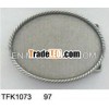 40mm zinc-alloy antique silver blank plain fashion man belt buckle,  belt accessory,  stick a piece