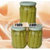 canned baby corn in glass jar
