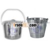 steel milk bucket