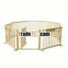TB-C034-1, 8-Side-Wooden Baby Playpen With Door/wooden baby furniture/wooden baby bed/crib