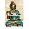 Antique Brass Buddha Statue