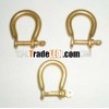 brass shackle, brass shackle for bell rope, pin brass shackle