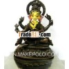Brass Ganesh statue with 24k Gold face