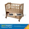 wooden baby cot/baby crib with storage