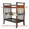 NEW WALNUT WOOD BABY SLEIGH CHANGE TABLE DRESSER