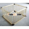 (W-BB-80) pine wood baby kids playpen