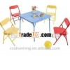 Leisure square table with four chairs for home or other use