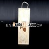 Wooden Wine Box with Hot Stamped Logo
