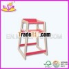 Wooden baby pink feeding chair, high chair (WJ278362)