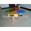 Assorted Colors Plywood Simple Round Children Table
