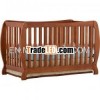Wooden baby crib