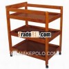 Pine Wooden folding baby changing table with bath CT-28