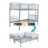 3ft kids loft metal tube twin-twin size bunk beds for children