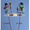 Wooden Christmas Snowman Party Stick Decoration