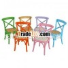 children wooden dining cross back chairs