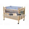 new arrival baby cot with wheels
