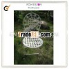 White small round metal children folding chair