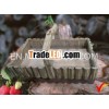 Shabby chic wooden basket