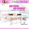 Single Girls bedroom metal wall bed
