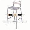 Outdoor aluminum tall dining chairs