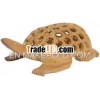 Kadam Wood Hand Carved Turtle India Artifacts Arts Craft Wooden Craft